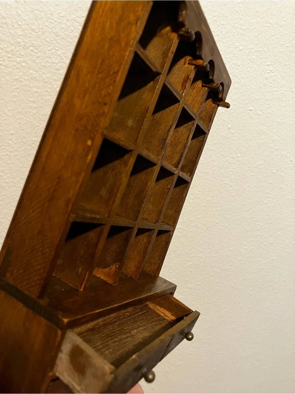 Miniature wooden display cabinet or hutch